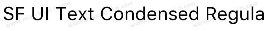 SF UI Text Condensed Regular字体转换